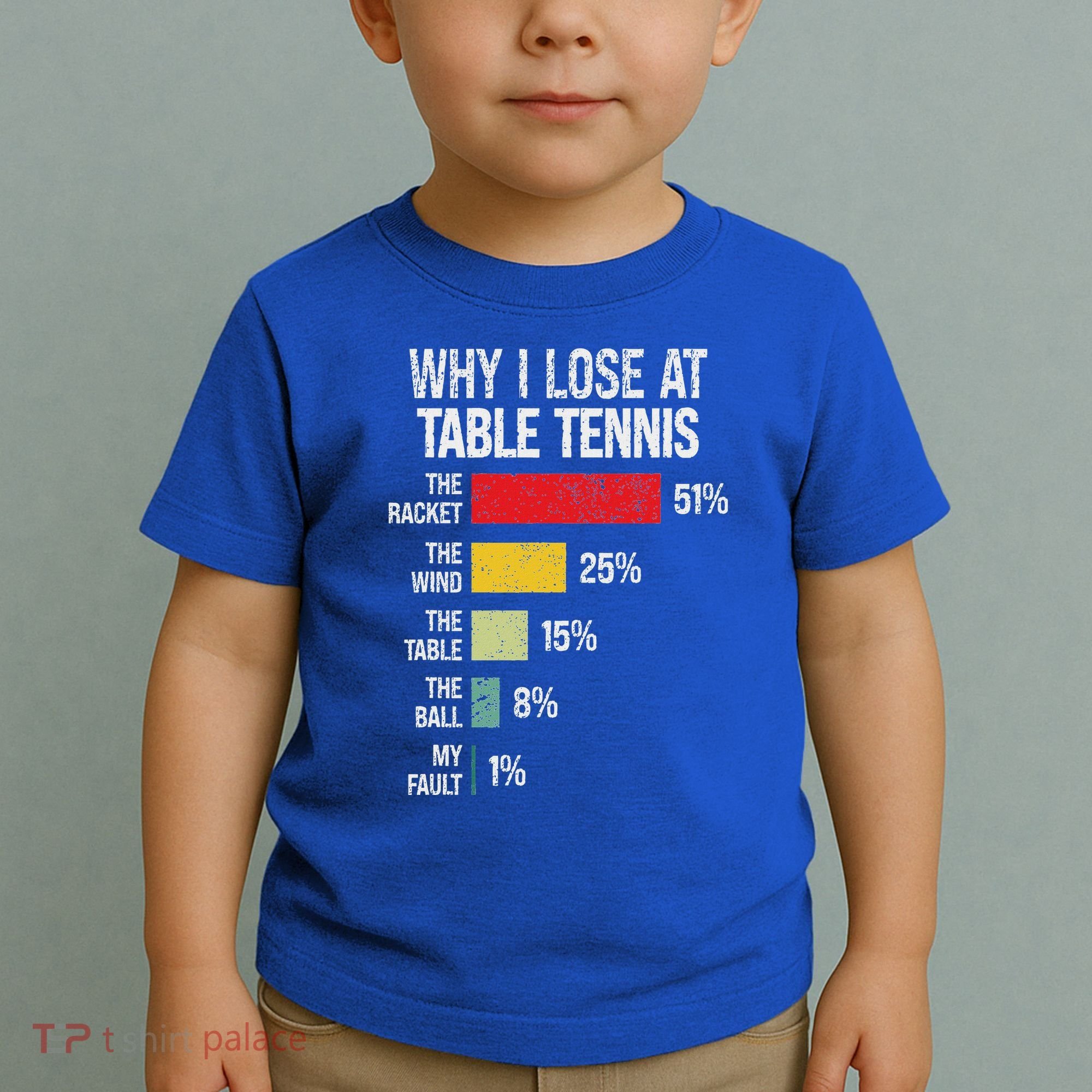 Table Tennis Player Joke For Ping Pong Toddler T-Shirt