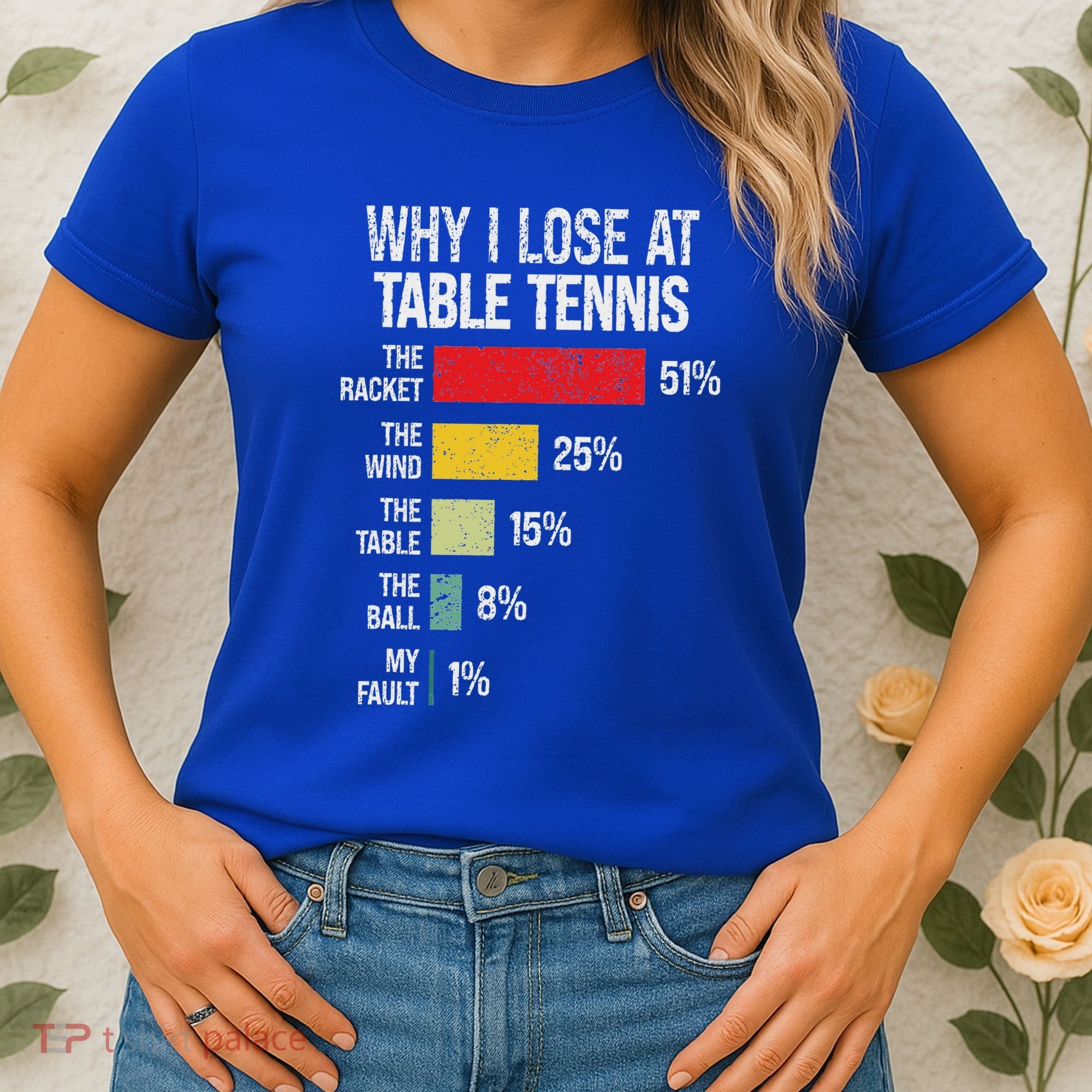 Table Tennis Player Joke For Ping Pong Women's T-Shirt