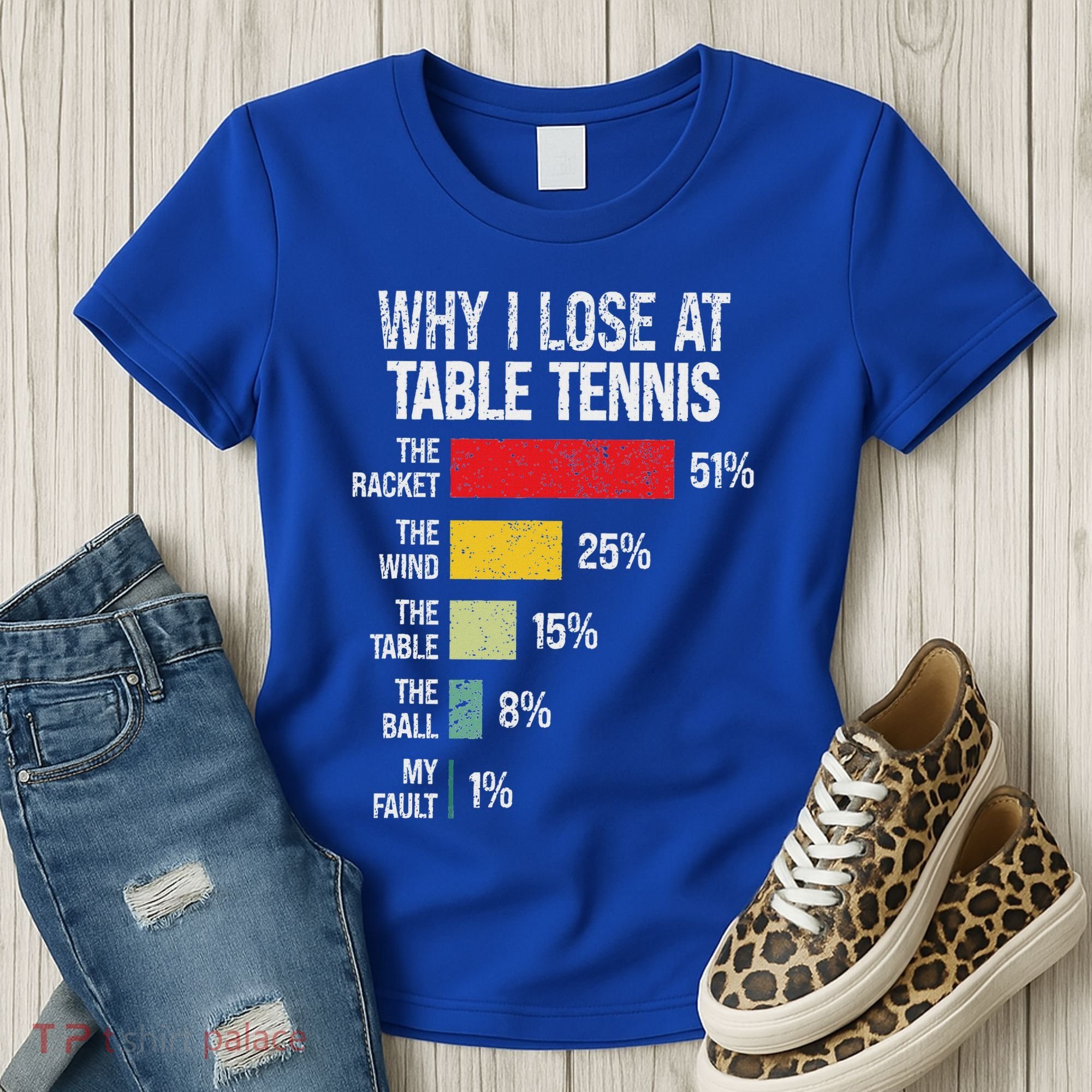 Table Tennis Player Joke For Ping Pong Women's T-Shirt