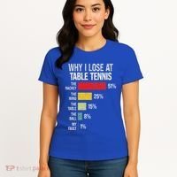 Table Tennis Player Joke For Ping Pong Women's T-Shirt thumb 4