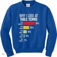 Table Tennis Player Joke For Ping Pong Kids Sweatshirt thumb 0