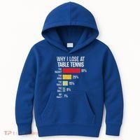 Table Tennis Player Joke For Ping Pong Kids Hoodie thumb 0