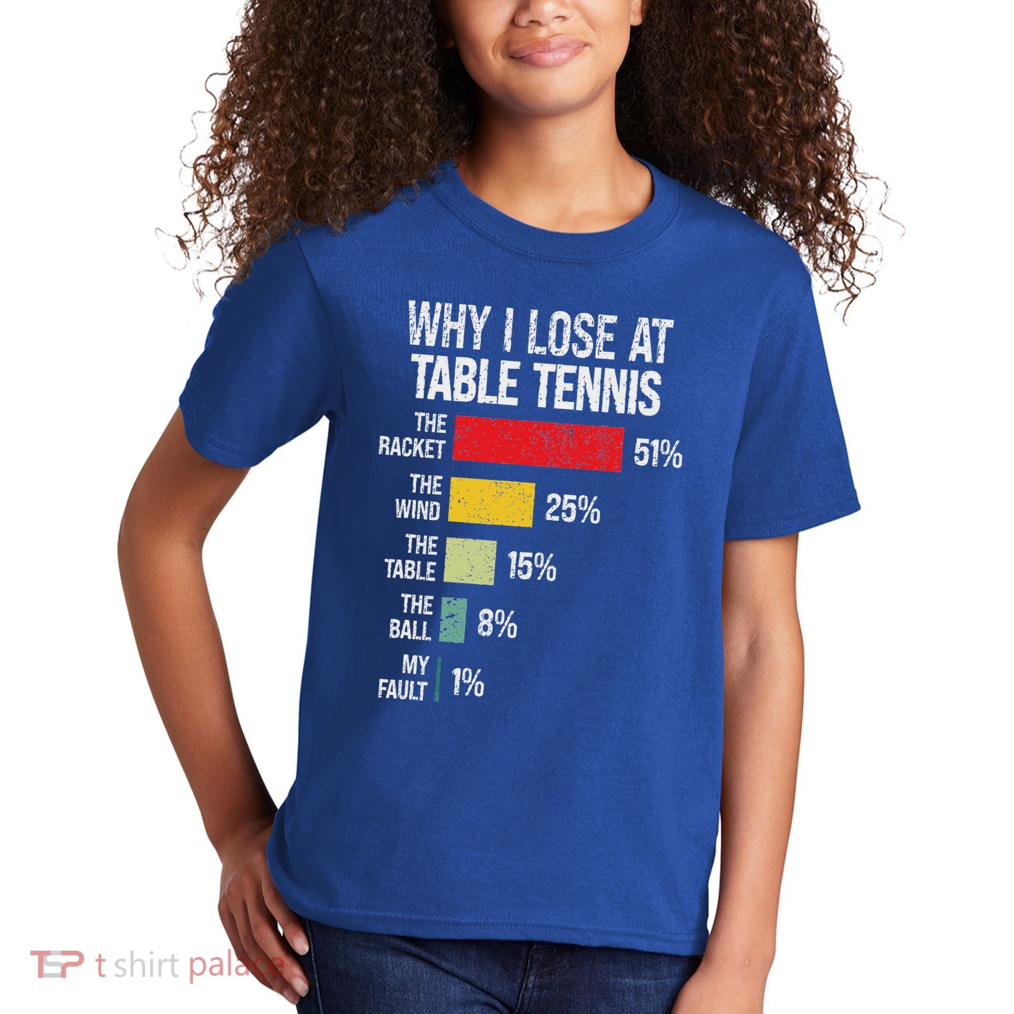 Table Tennis Player Joke For Ping Pong Kids T-Shirt
