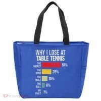Table Tennis Player Joke For Ping Pong Tote Bag thumb 0