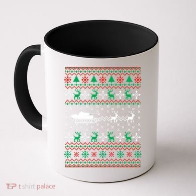 Tank Tanker Panzer Xmas Ugly Christmas Coffee Mug