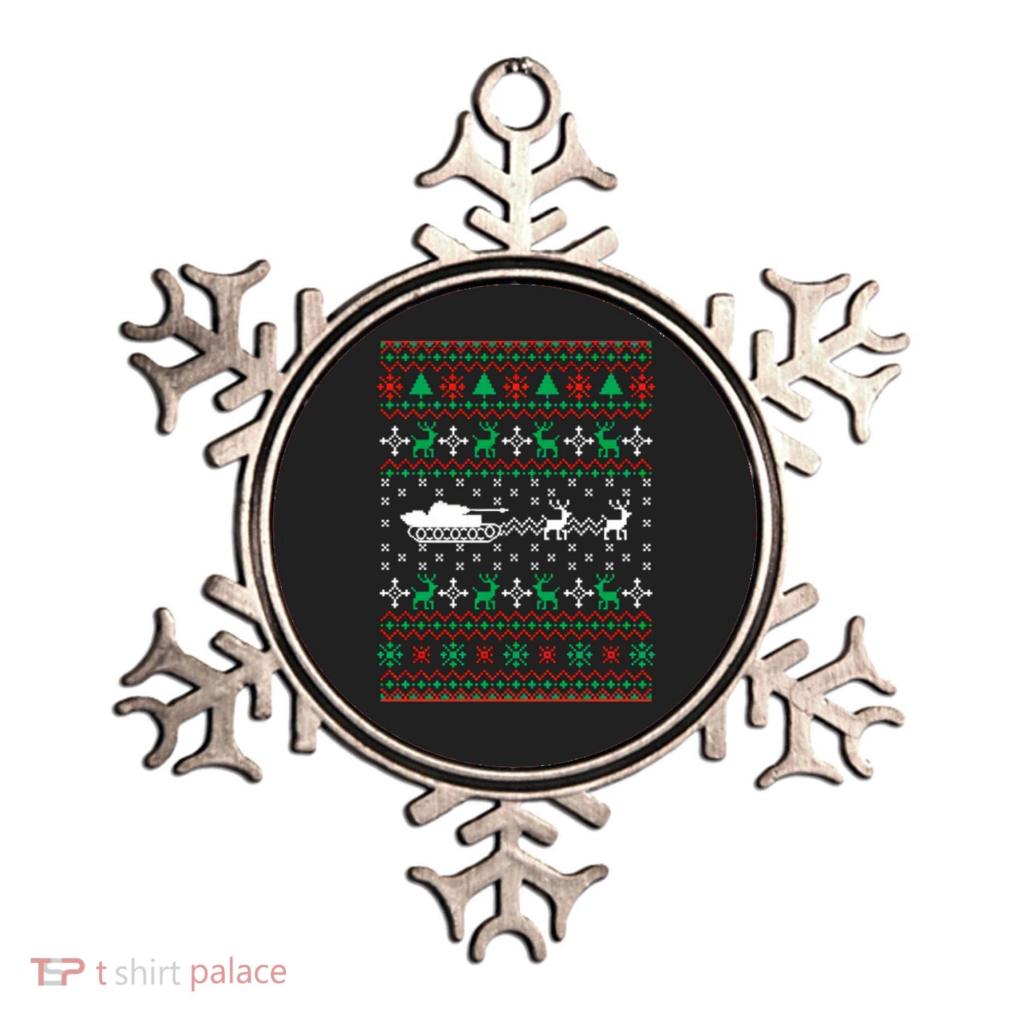 Tank Tanker Panzer Xmas Ugly Christmas Ornament