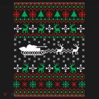 Tank Tanker Panzer Xmas Ugly Christmas Ornament thumb 1