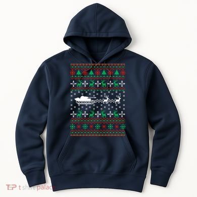 Tank Tanker Panzer Xmas Ugly Christmas Hoodie