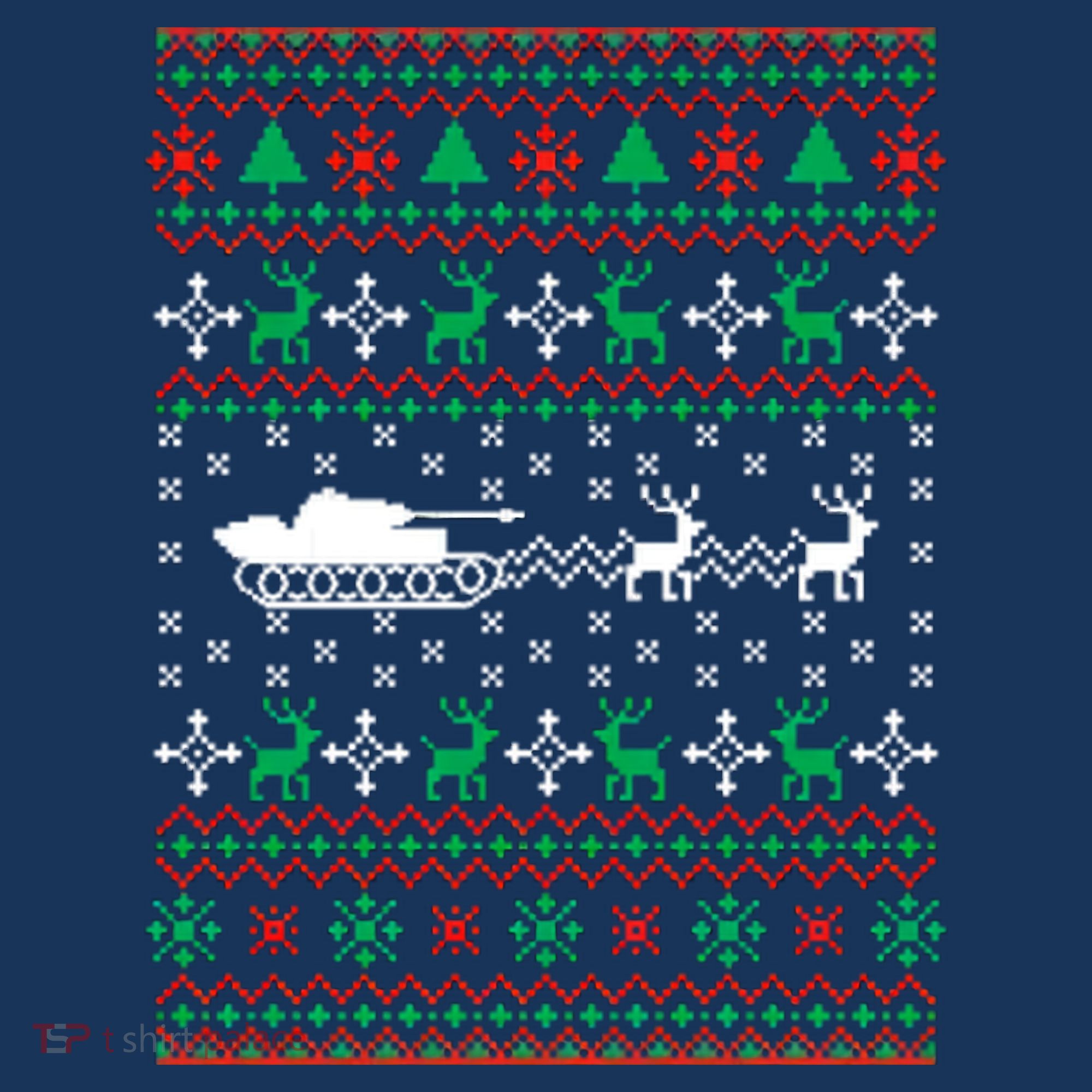 Tank Tanker Panzer Xmas Ugly Christmas Apron