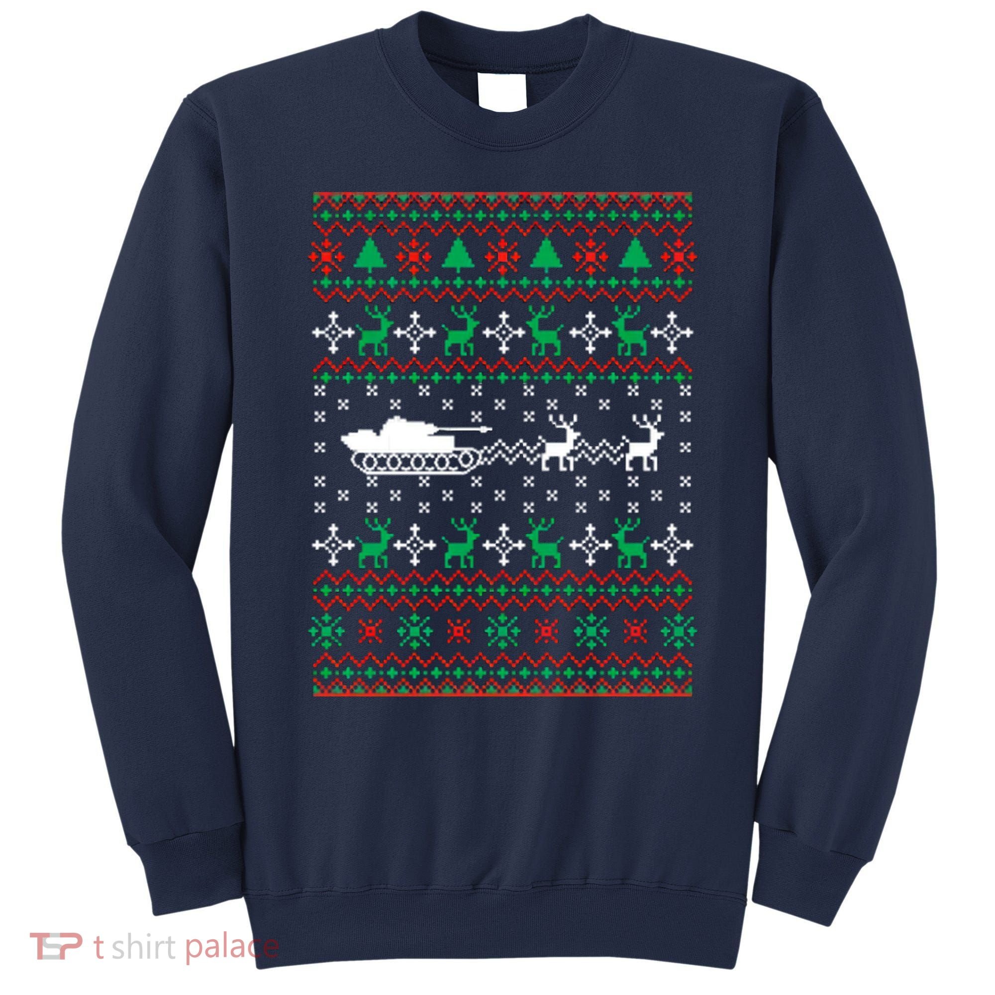 Tank Tanker Panzer Xmas Ugly Christmas Sweatshirt