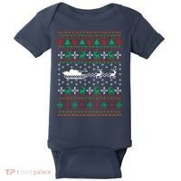Tank Tanker Panzer Xmas Ugly Christmas Baby Bodysuit thumb 0