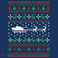 Tank Tanker Panzer Xmas Ugly Christmas Baby Bodysuit thumb 2