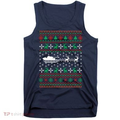 Tank Tanker Panzer Xmas Ugly Christmas Tank Top