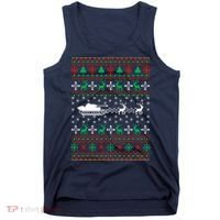 Tank Tanker Panzer Xmas Ugly Christmas Tank Top thumb 0