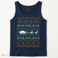 Tank Tanker Panzer Xmas Ugly Christmas Tank Top thumb 2