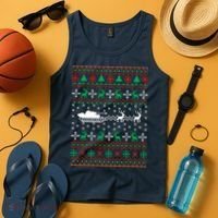 Tank Tanker Panzer Xmas Ugly Christmas Tank Top thumb 4