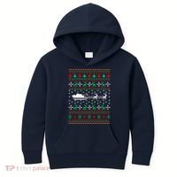 Tank Tanker Panzer Xmas Ugly Christmas Kids Hoodie thumb 0