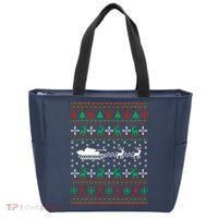Tank Tanker Panzer Xmas Ugly Christmas Tote Bag thumb 0