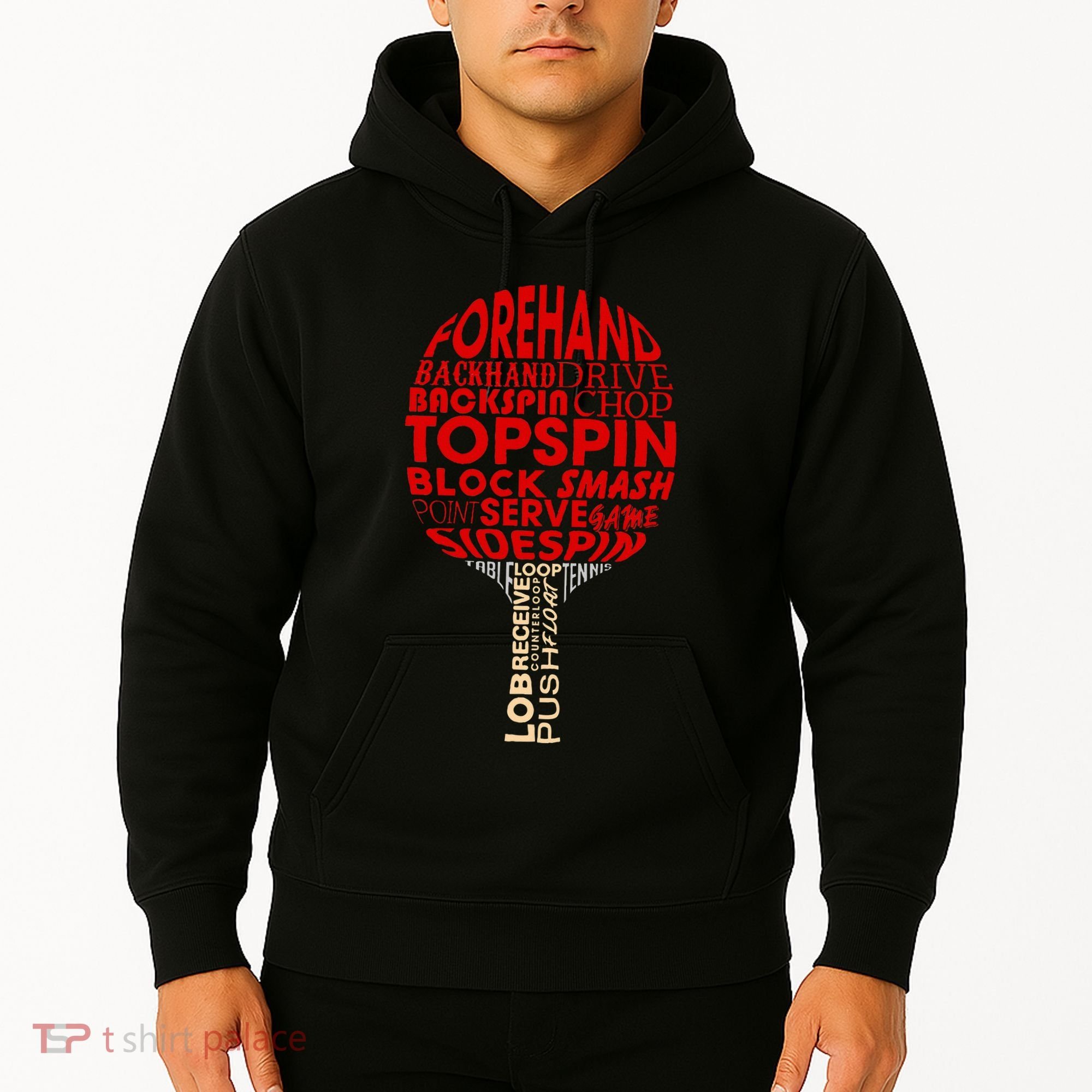 Table Tennis Ping Pong Racket Player Funny Women Gift Hoodie