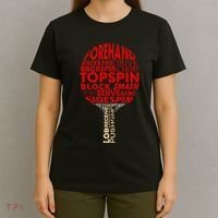 Table Tennis Ping Pong Racket Player Funny Women Gift T-Shirt thumb 4