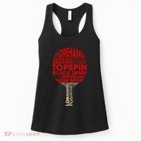 Table Tennis Ping Pong Racket Player Funny Women Gift Women's Tank Top thumb 0
