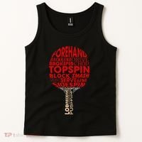 Table Tennis Ping Pong Racket Player Funny Women Gift Tank Top thumb 2