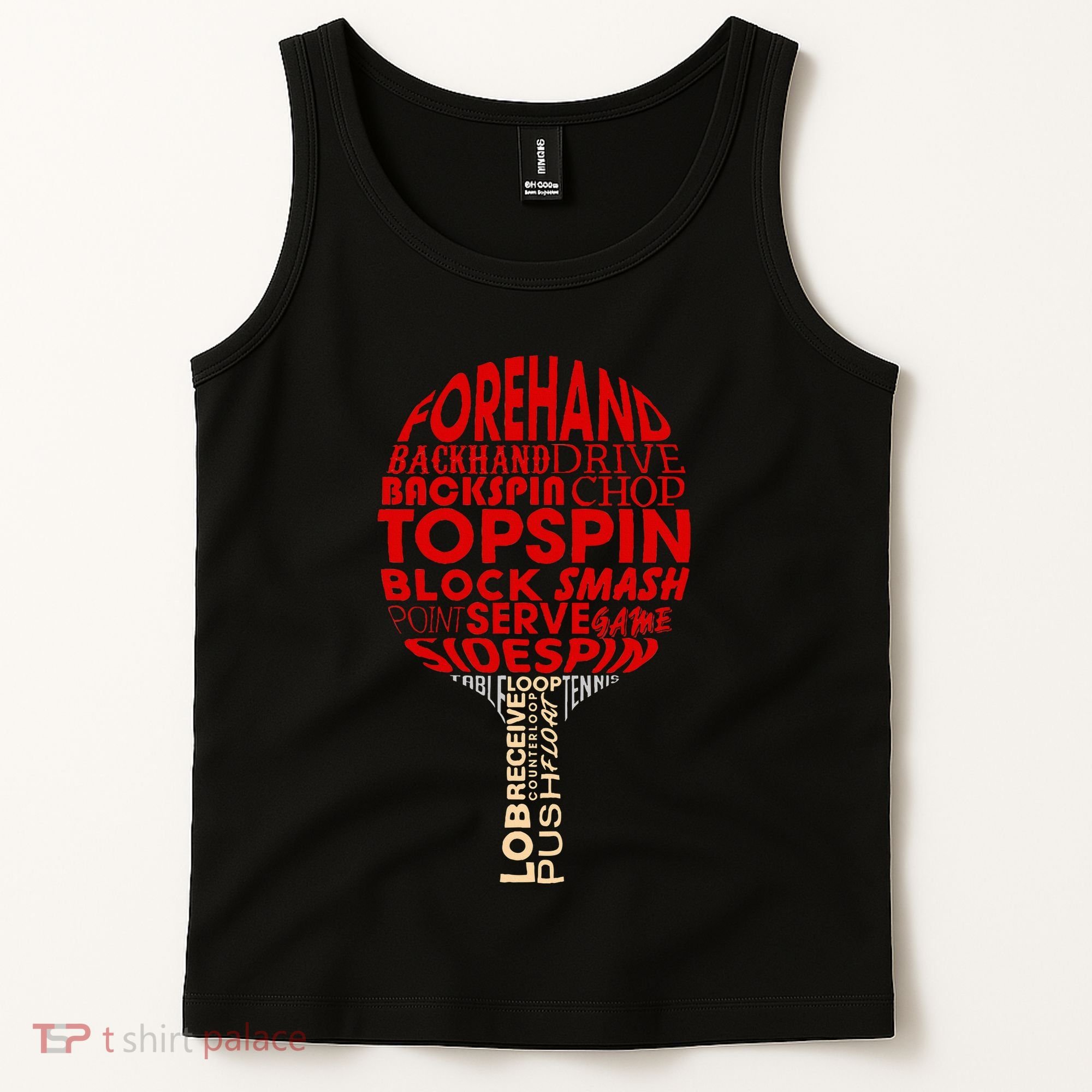 Table Tennis Ping Pong Racket Player Funny Women Gift Tank Top