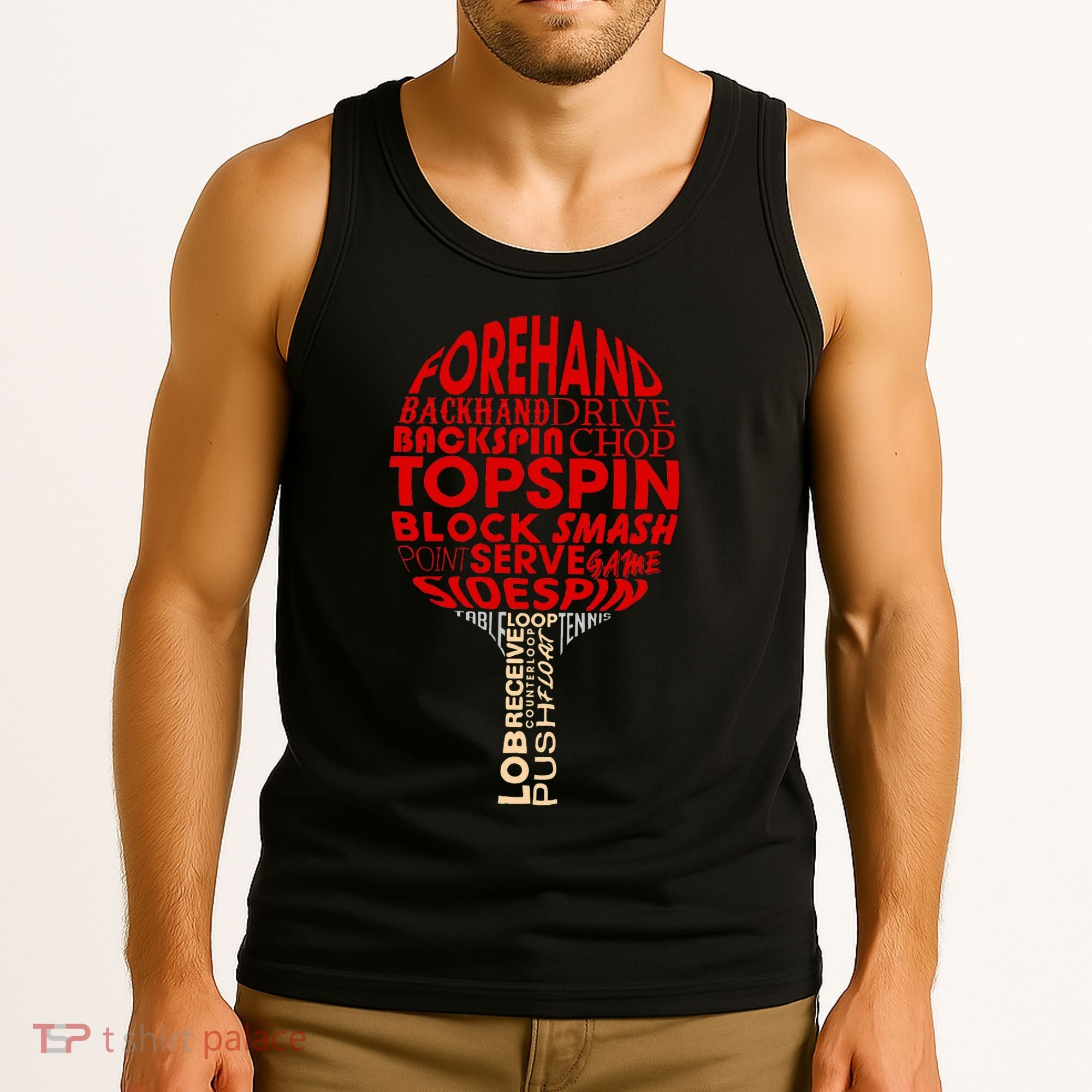 Table Tennis Ping Pong Racket Player Funny Women Gift Tank Top
