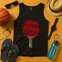 Table Tennis Ping Pong Racket Player Funny Women Gift Tank Top thumb 4
