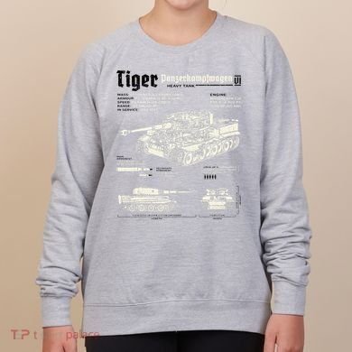 Tiger Tank Panzer World War 2 Blueprint Women's Sweatshirt