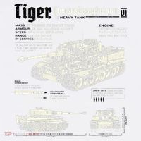 Tiger Tank Panzer World War 2 Blueprint Women's Hoodie thumb 2