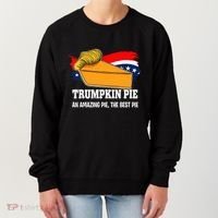 Thanksgiving Trumpkin Pumpkin Pie Donald Trump Political Women's Sweatshirt thumb 0