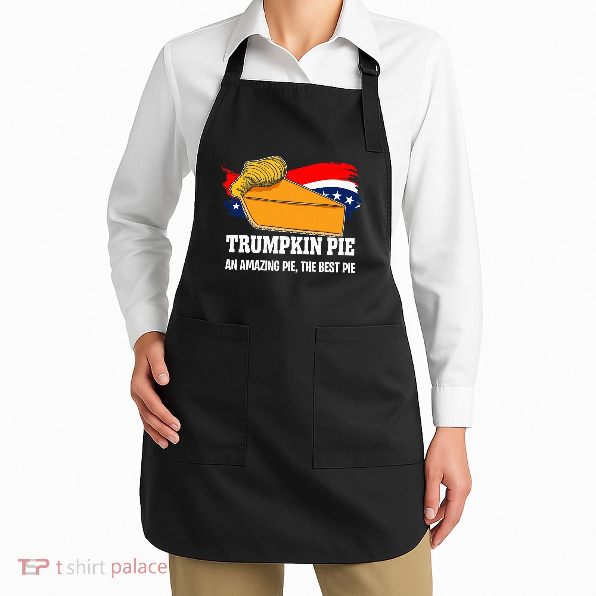 Thanksgiving Trumpkin Pumpkin Pie Donald Trump Political Apron