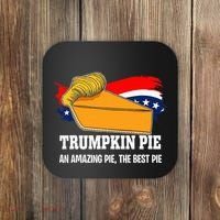 Thanksgiving Trumpkin Pumpkin Pie Donald Trump Political Coaster thumb 0