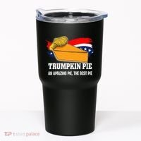 Thanksgiving Trumpkin Pumpkin Pie Donald Trump Political Tumbler thumb 0