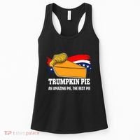 Thanksgiving Trumpkin Pumpkin Pie Donald Trump Political Women's Tank Top thumb 0