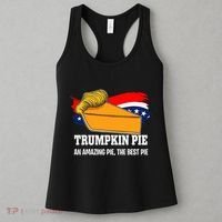 Thanksgiving Trumpkin Pumpkin Pie Donald Trump Political Women's Tank Top thumb 3