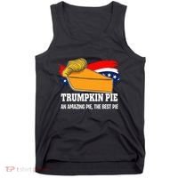 Thanksgiving Trumpkin Pumpkin Pie Donald Trump Political Tank Top thumb 0