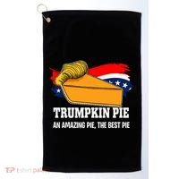 Thanksgiving Trumpkin Pumpkin Pie Donald Trump Political Golf Towel thumb 0