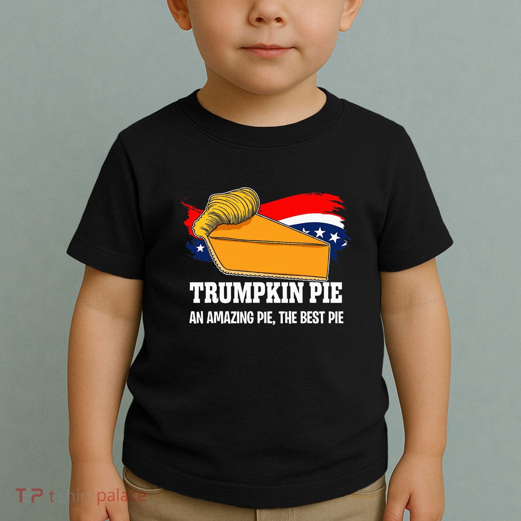 Thanksgiving Trumpkin Pumpkin Pie Donald Trump Political Toddler T-Shirt