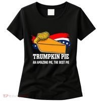 Thanksgiving Trumpkin Pumpkin Pie Donald Trump Political Women's T-Shirt thumb 0