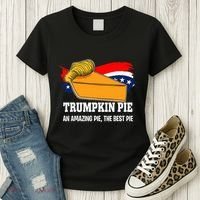 Thanksgiving Trumpkin Pumpkin Pie Donald Trump Political Women's T-Shirt thumb 3