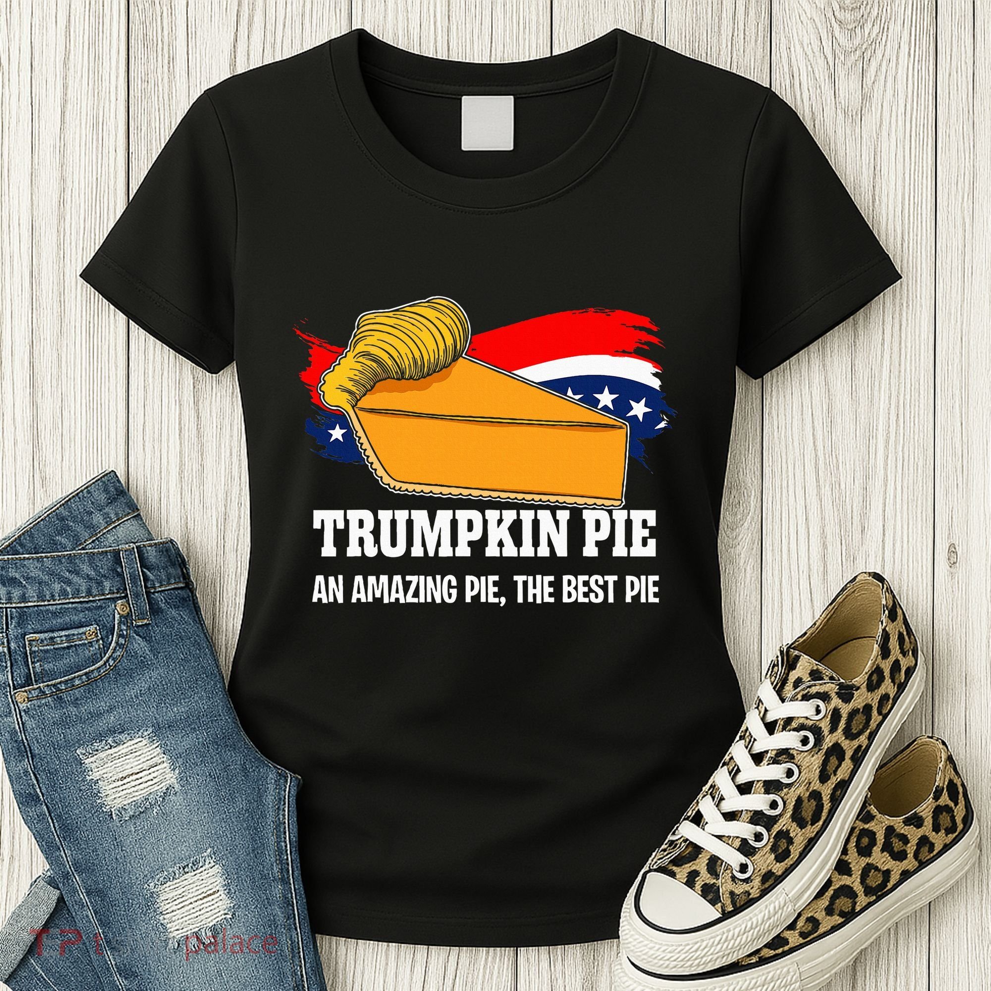 Thanksgiving Trumpkin Pumpkin Pie Donald Trump Political Women's T-Shirt
