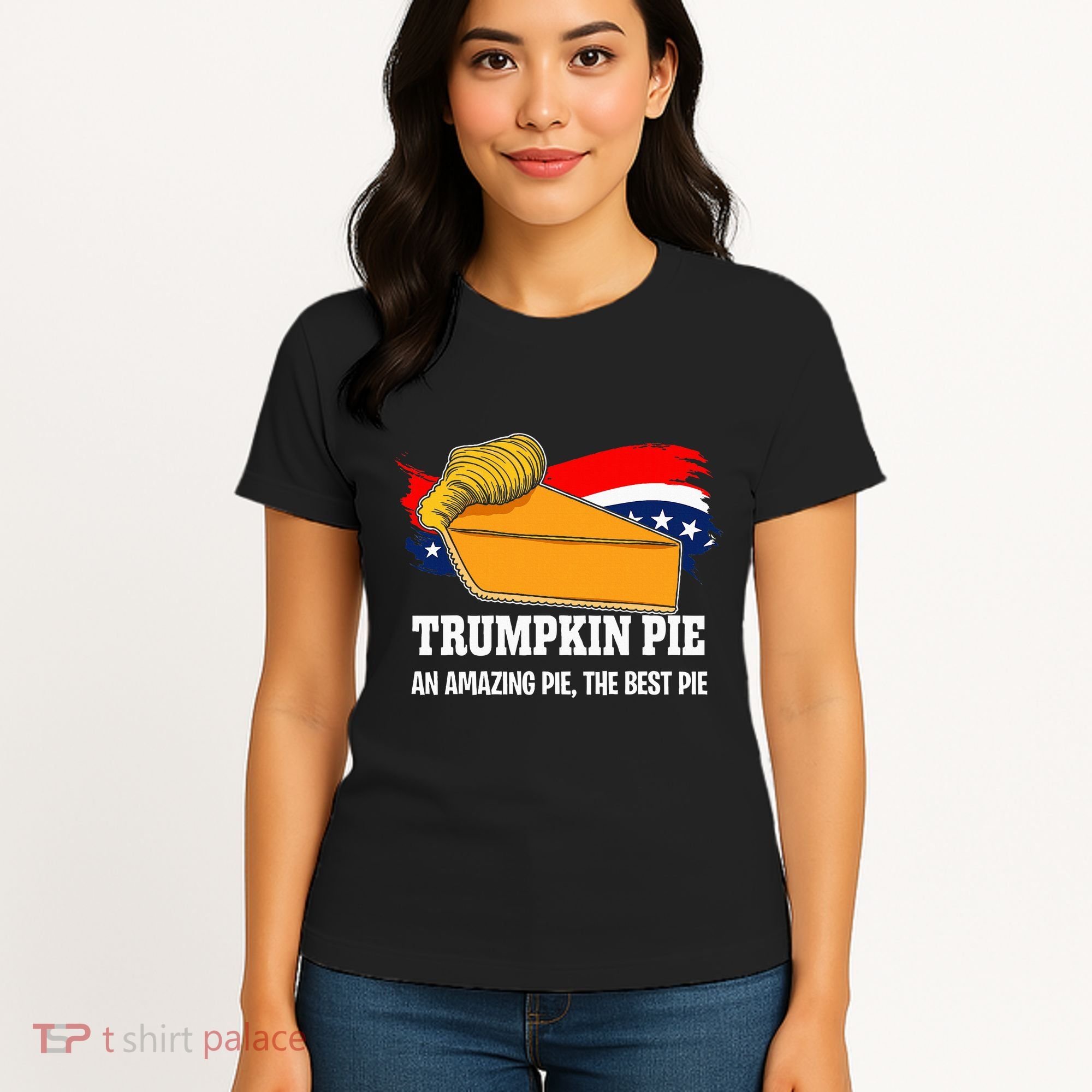 Thanksgiving Trumpkin Pumpkin Pie Donald Trump Political Women's T-Shirt