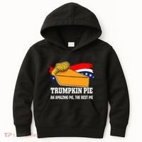 Thanksgiving Trumpkin Pumpkin Pie Donald Trump Political Kids Hoodie thumb 0