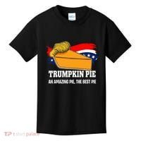 Thanksgiving Trumpkin Pumpkin Pie Donald Trump Political Kids T-Shirt thumb 0
