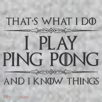 Table Tennis Player I Play Ping Pong & I Know Things Kids T-Shirt thumb 2
