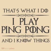 Table Tennis Player I Play Ping Pong & I Know Things Tote Bag thumb 4