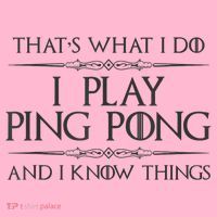 Table Tennis Player I Play Ping Pong & I Know Things Coaster thumb 2