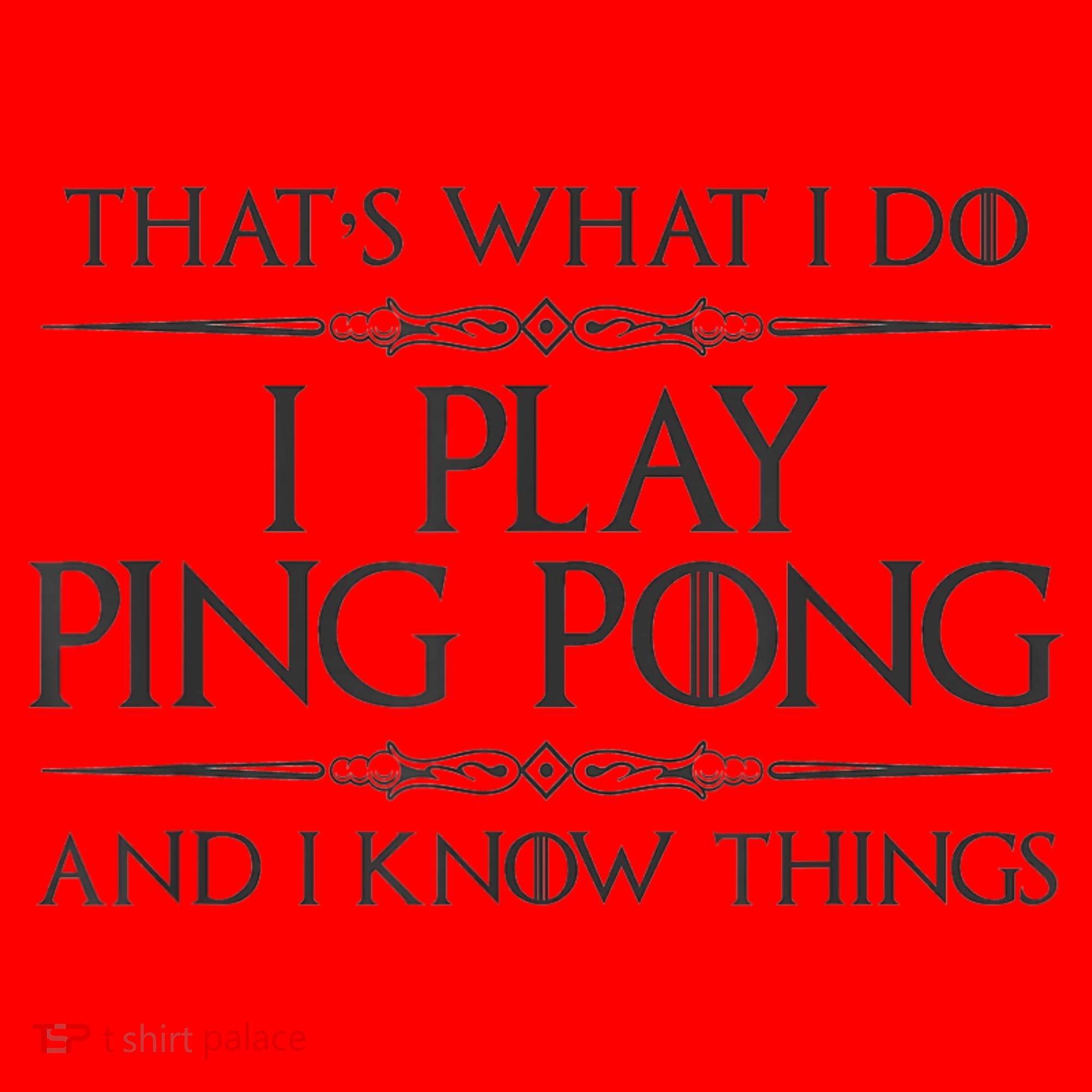 Table Tennis Player I Play Ping Pong & I Know Things Santa Hat